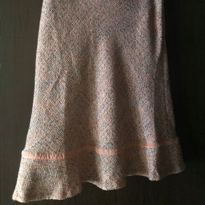 Gap Size 6 Pink and Cream Ruffles Skirt